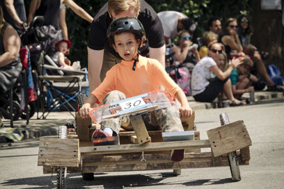 Baby drivers: Kids zoom down 17th Street in 10th-annual derby race