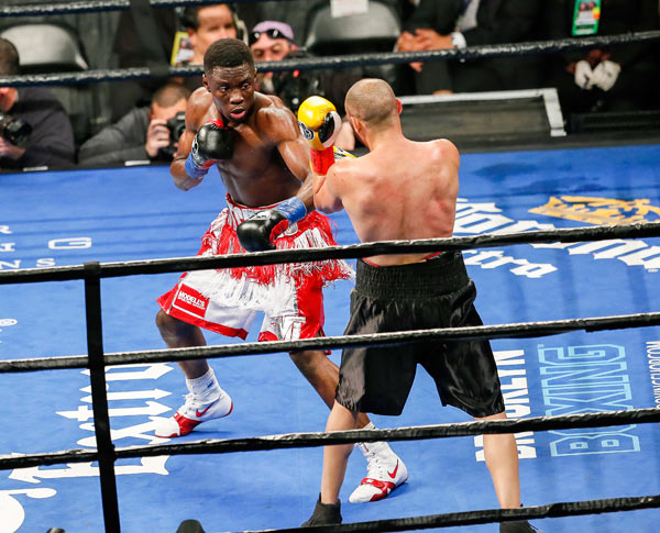 Teenaged boxer on the rise