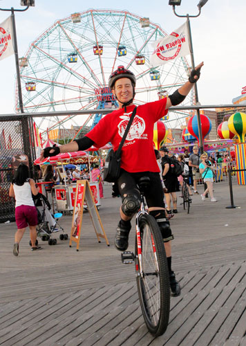 Unicycle fest pushed from Prospect Park