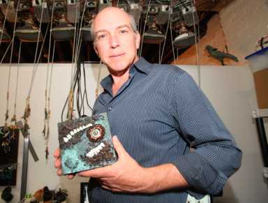 Biting commentary: Creepy art with political agenda