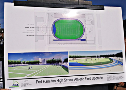 Fort Hamilton High School to get new track, football field