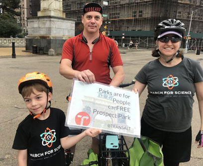 Amateur activism: Child cyclists join parents, officials on P’Park ride pushing for car-free meadow