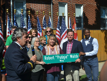 Marine Parkers honor Robert “Pudgie” Walsh with street co-naming