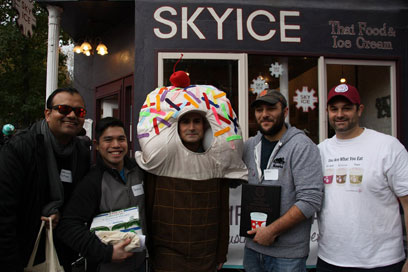 Chilling victory: Slope local out-slurps competitors to win ice-cream-eating contest in nabe