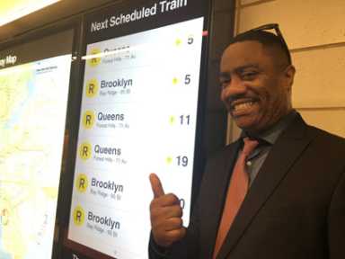 Back on tracks: Refurbished Prospect Avenue station reopens, delighting local straphangers