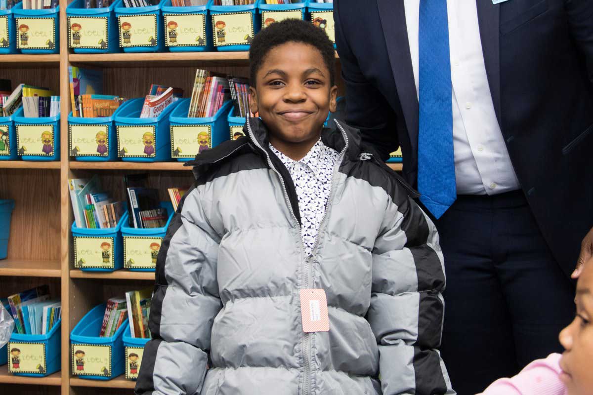 Kids get coats for the holidays