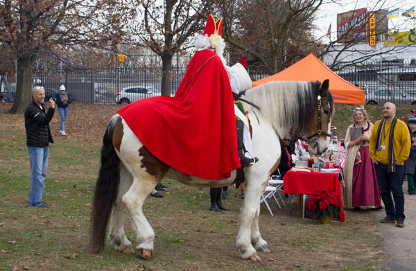 Sinterklaas comes to town! Old-school Saint Nick hits Brooklyn on horseback