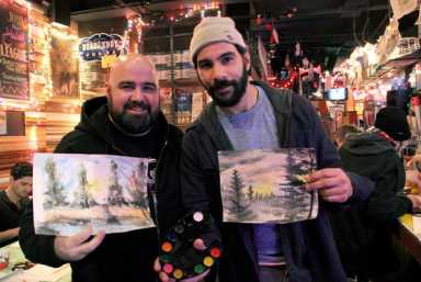 Paint and pints: W’burg bar hosts boozy ‘Joy of Painting’ nights