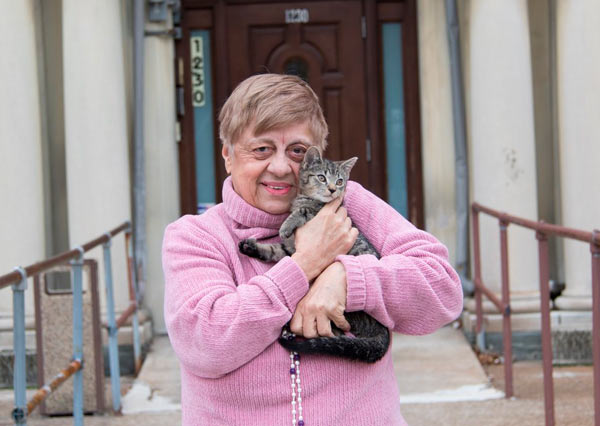 Local senior adopts kitten born at Angel Guardian home