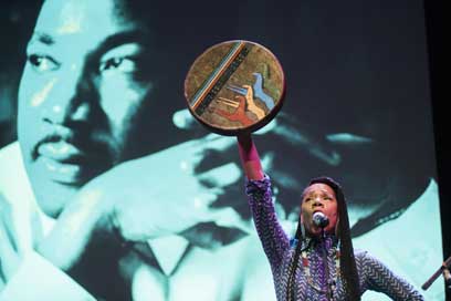 Kings County praises King: Officials, activists honor MLK at politically charged tribute