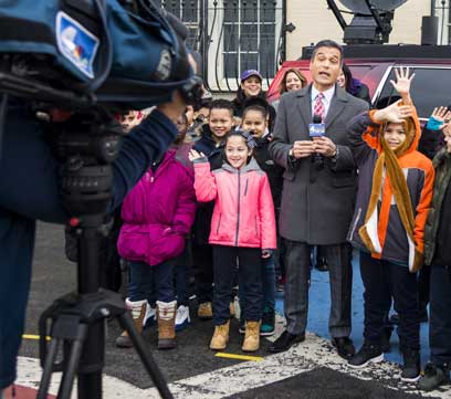 Tiny eyes on the sky: Bushwick students learn weather forecasting from local anchors