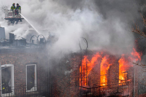 Force of 106 battles Crown Heights inferno
