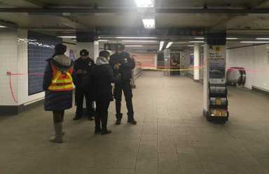 Update: Cops cuff teen after senior pushed onto subway tracks dies