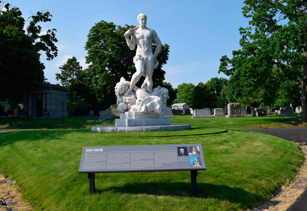 Controversy dies here: City’s statue of polarizing doctor will move to private Green-Wood Cemetery