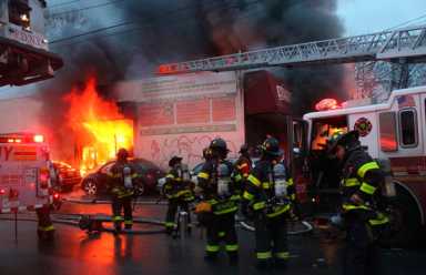 Blaze guts Flatlands car wash