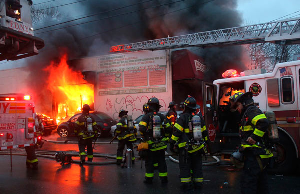 Blaze guts Flatlands car wash