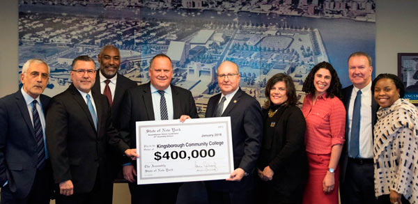 Building up education: Pol donates to Kingsborough’s student union