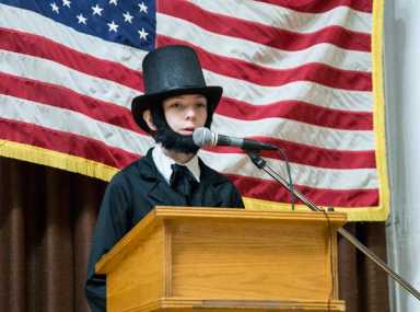 Ridge kids get presidential for Holy Angels’ annual ‘Presidents Day’