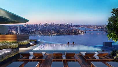 Making a splash: Developer reveals infinity pool at record height atop swanky Downtown tower