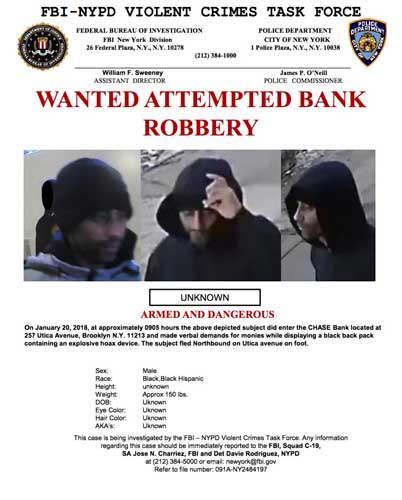 Found himself: Alleged thief submits to Feds after seeing his face on wanted poster