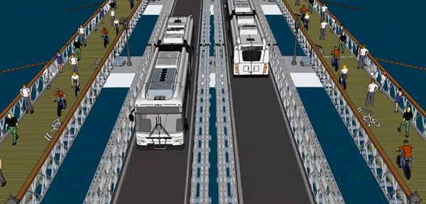 Float on: Pontoon bridge would pick up closed L train’s slack, model-turned-executive says