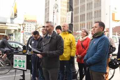 Leading the way: City kicks off program giving cyclists a head start at boro intersections