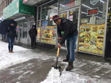 For cold times’ sake: Winter storm dumps record amount of snow over boro on second day of spring