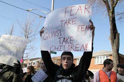 Youth in revolt: Students demand common-sense gun reform at walkouts across boro