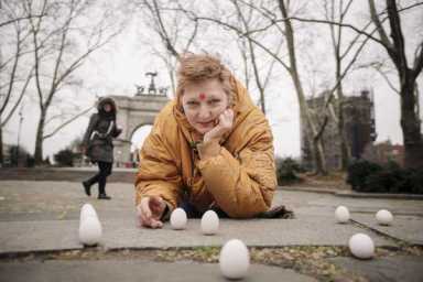 Stand-up job: Locals balance eggs to honor Spring Equinox