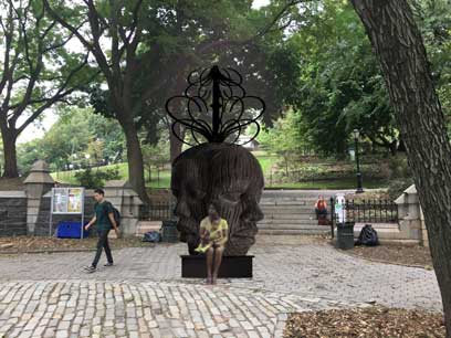 Splendor on the grass: Local artist erecting three-faced sculpture in Ft. Greene Park