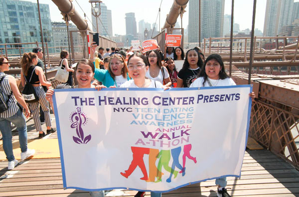 Steps toward a better tomorrow: Adolescents take to B’Bridge in march against sexual harassment, gun violence