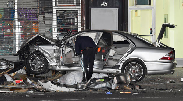 Police arrest man after three-car crash on Flatbush Avenue