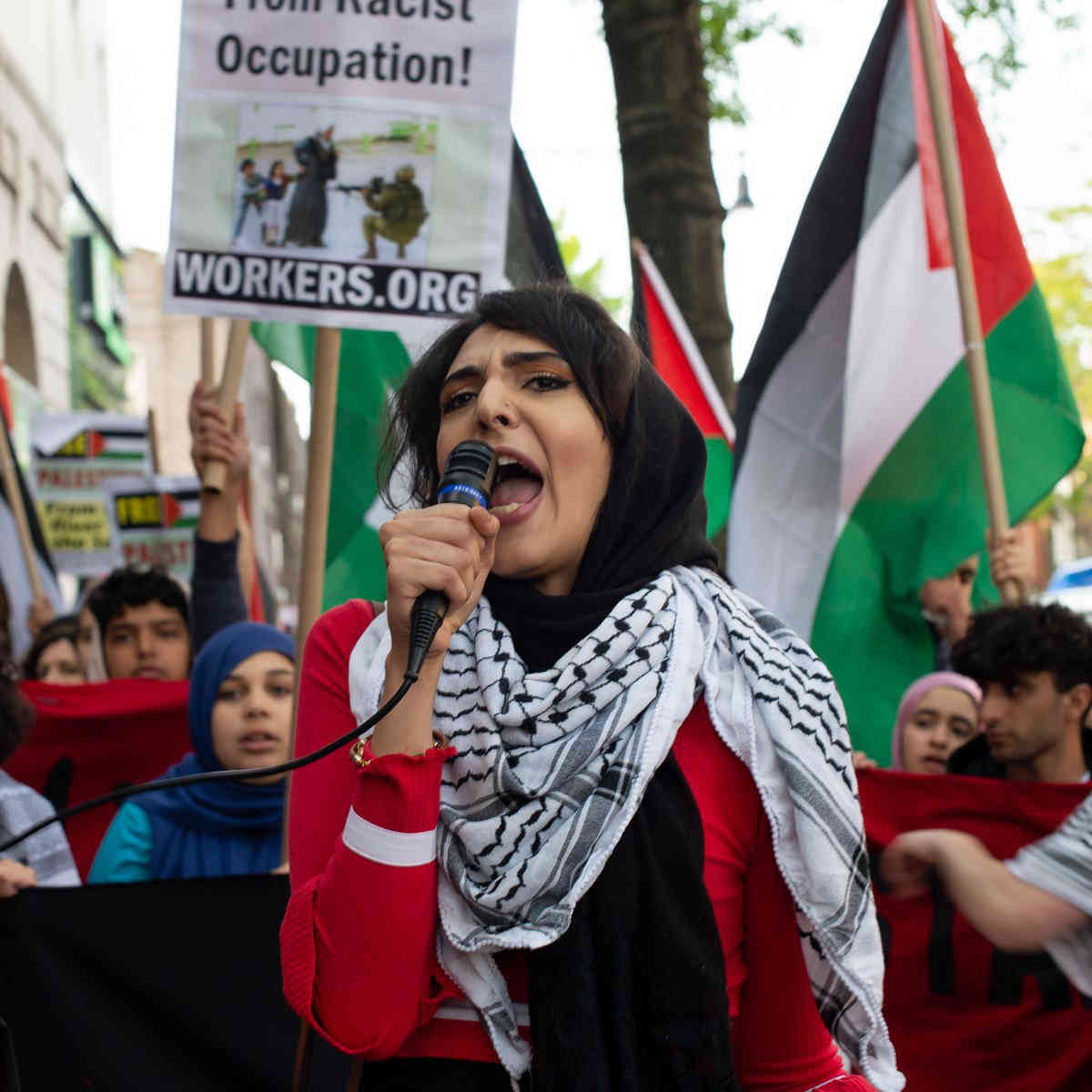 Bay Ridgites rally for Palestine after United States moves embassy to Jerusalem