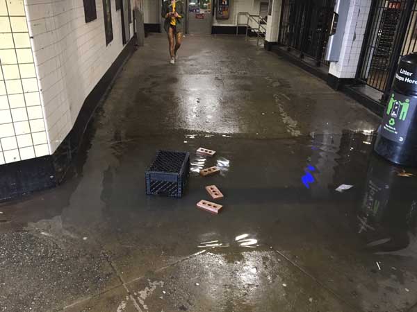 Puddle puzzle: City points fingers instead of fixing flooding outside Terrace subway station