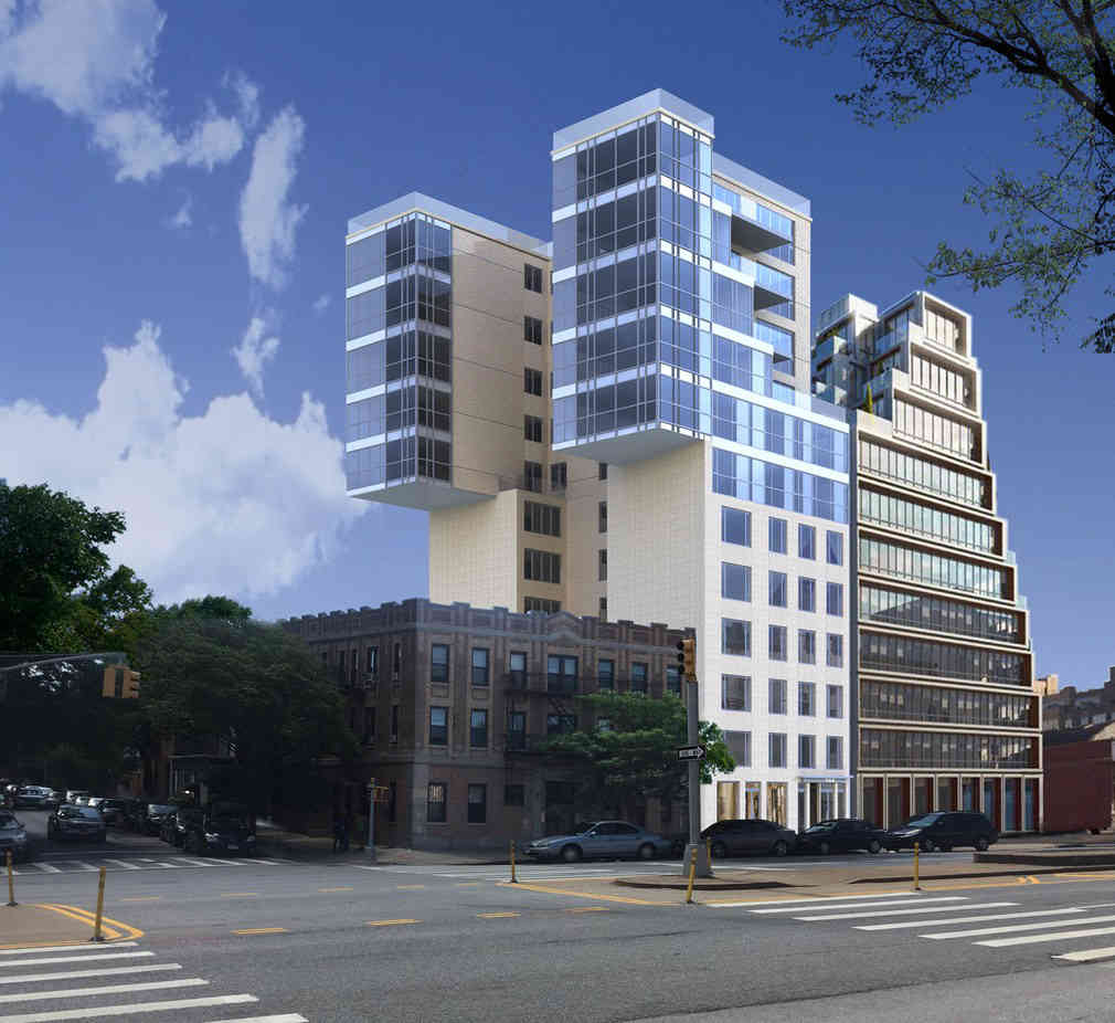 Made to fit: Slope tower’s zig-zagging facade designed to fill land and air space of neighboring lots