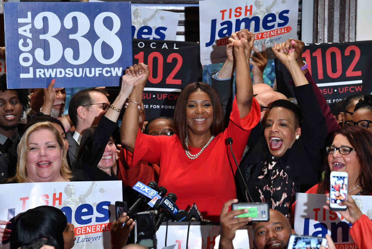 Public Advocate Tish James launches campaign for state attorney general
