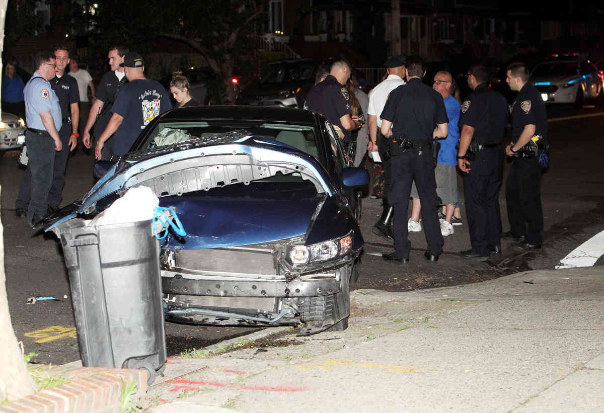 Five injured in Marine Park crash