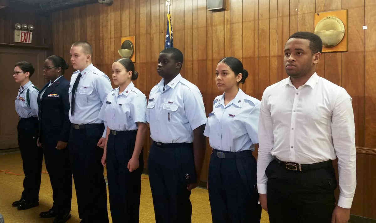 salute the members of the Floyd Bennett Composite Squadron