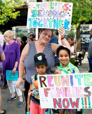 Local activists protest Trump’s family separations with S’Park stroller march