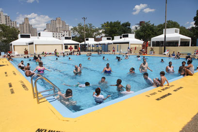 Diving in! Borough residents celebrate city pools’ opening day