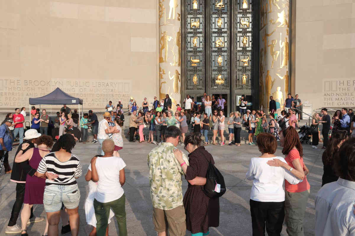Swingtown! Big band kicks off BPL’s outdoor dance series at Central branch