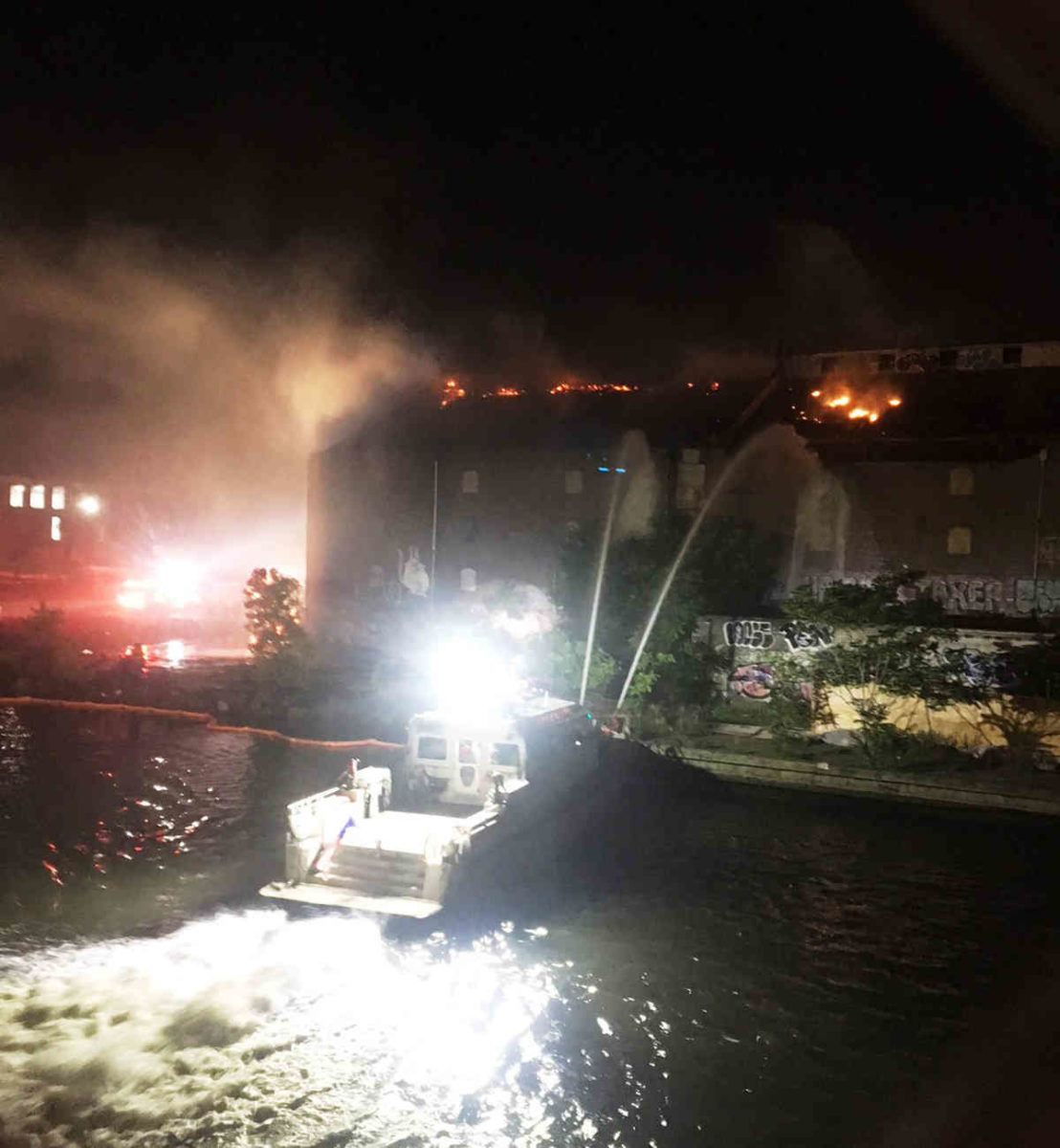 Fire stokes claims of corruption: Locals question source of inferno at ancient Hook warehouse they want landmarked
