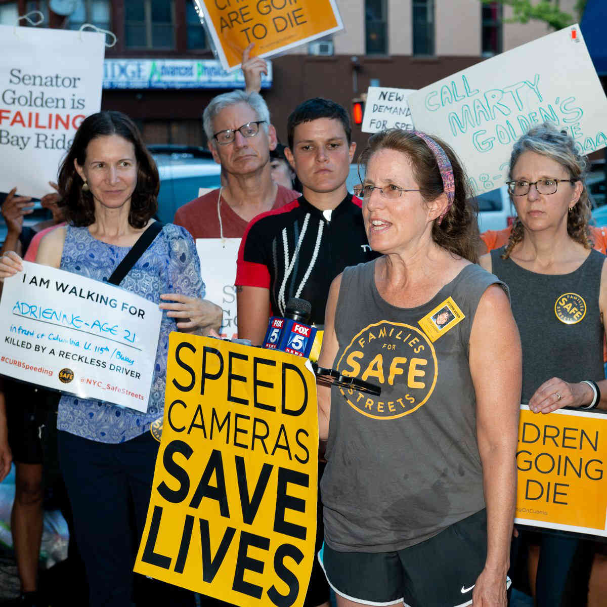Long haul: Speed-camera advocates walk marathon around pol’s Ridge office in call for action