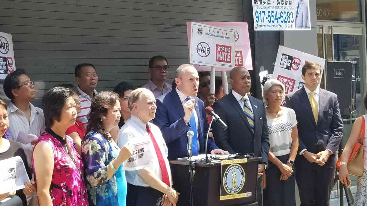 Hate grime: Local leaders condemn vulgar, anti-Chinese graffiti in Bensonhurst