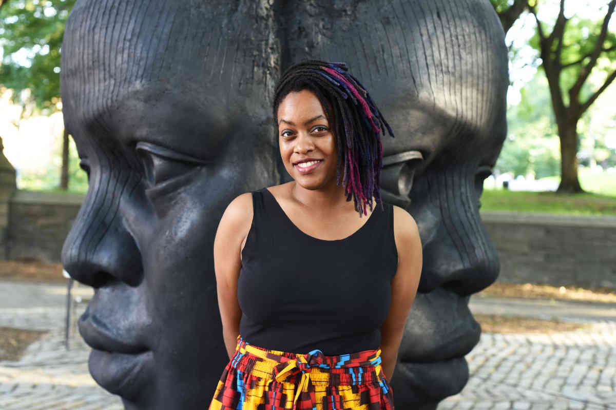 Artist installs monument to black culture in Ft. Greene Park