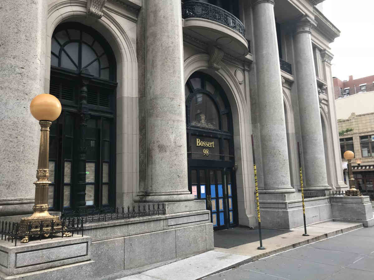Minor inn-provements! Bossert awning removed for touch-ups after latest scrutiny of hotel’s makeover