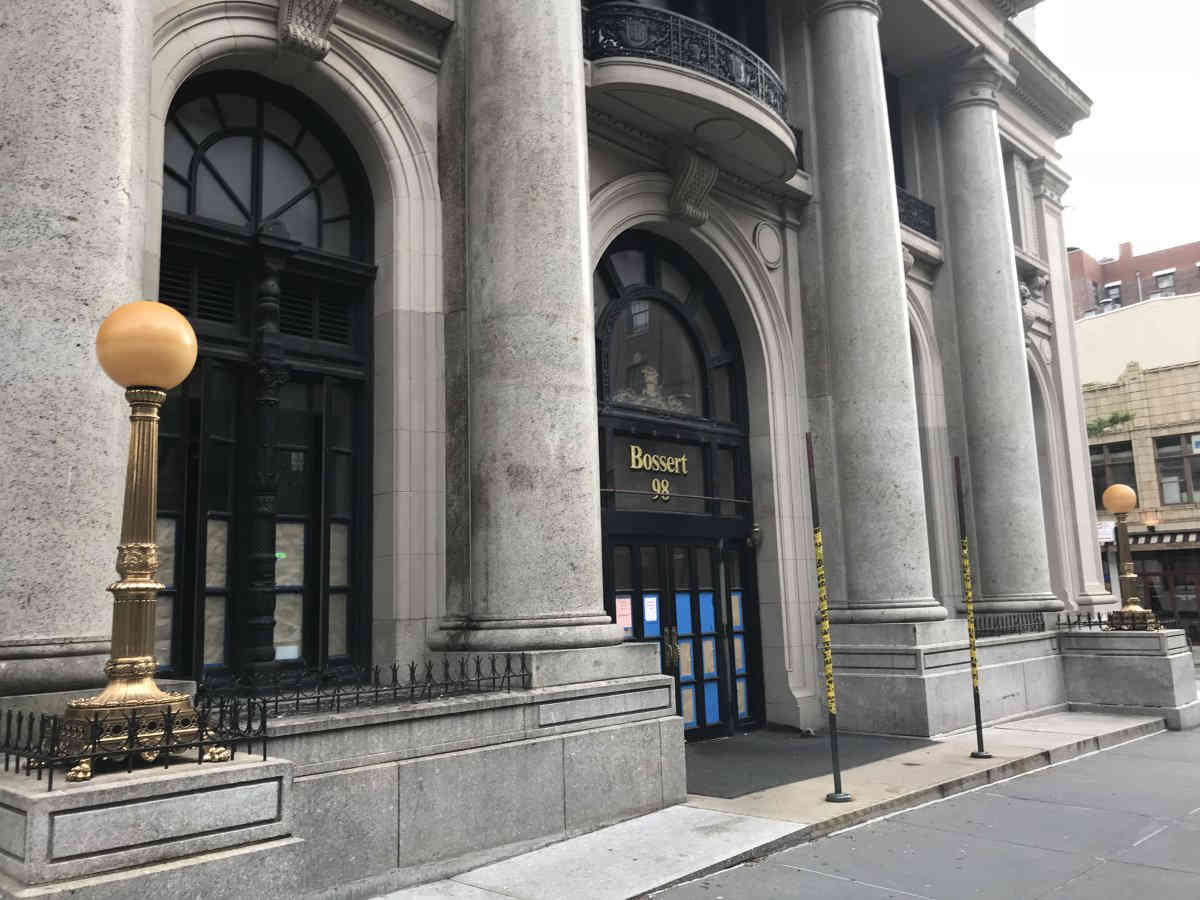 Minor inn-provements! Bossert awning removed for touch-ups after latest scrutiny of hotel’s makeover