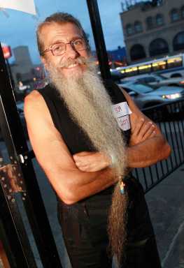 Proud and groomed: Mustachioed competitors face off at Coney facial-hair contest