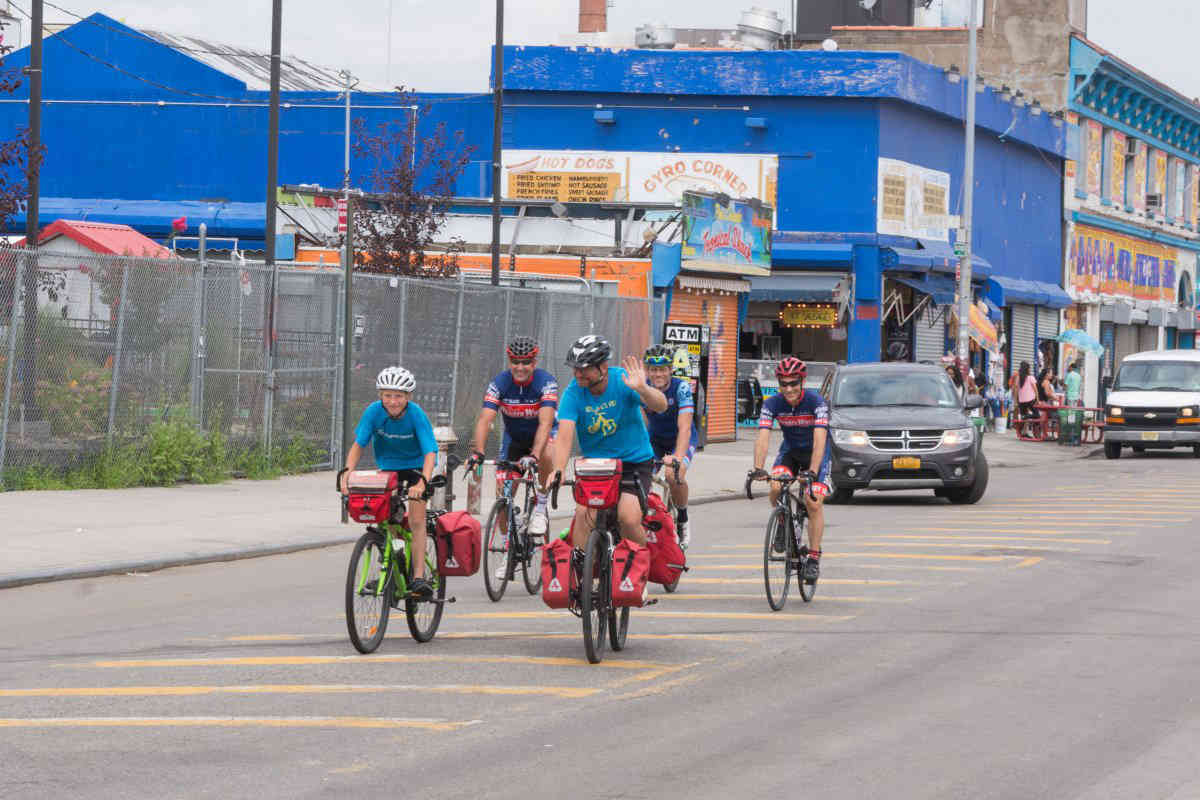 Canadian father and son finish 730-mile bike ride to Coney Island, raising money for autism charities