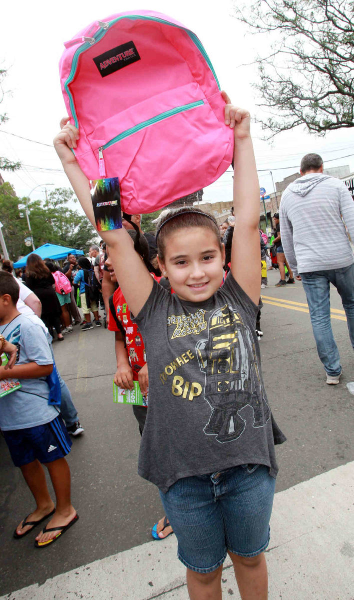 Youngsters get ready to go back to school at Coney Community Fair